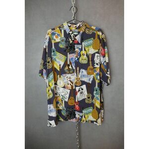 Reyn Spooner Hawaiian Ukulele Print Aloha Shirt Mens‎ XXL Vacation